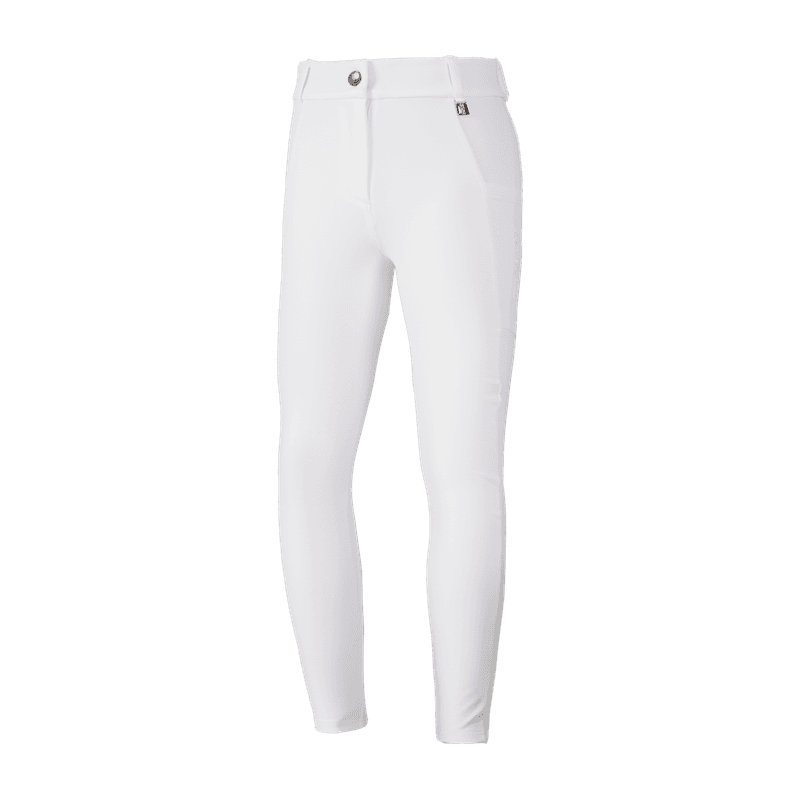 KL Kaysa Girls Tec6 F-grip Breeches - Hvit