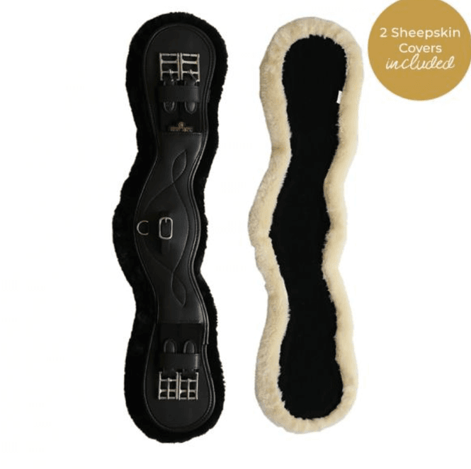 Hovedbilde Kentucky Sheepskin Dressurgjordt m. 2 cover