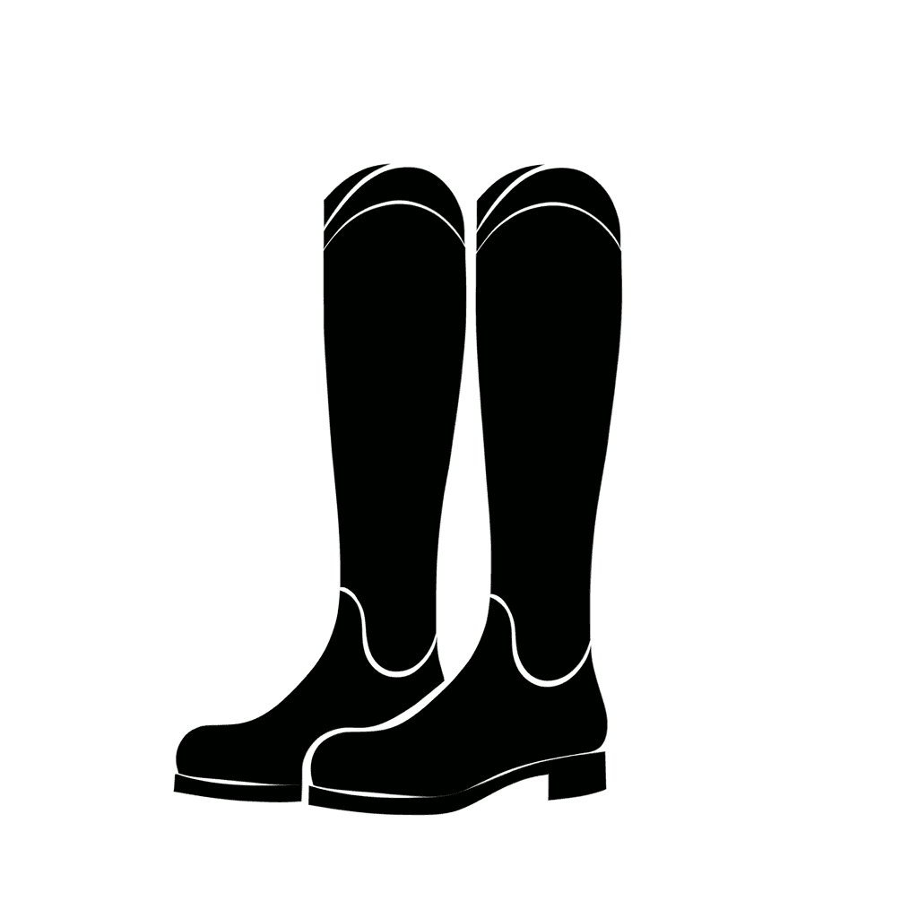 Ridesko, riudestøvler og stallsko